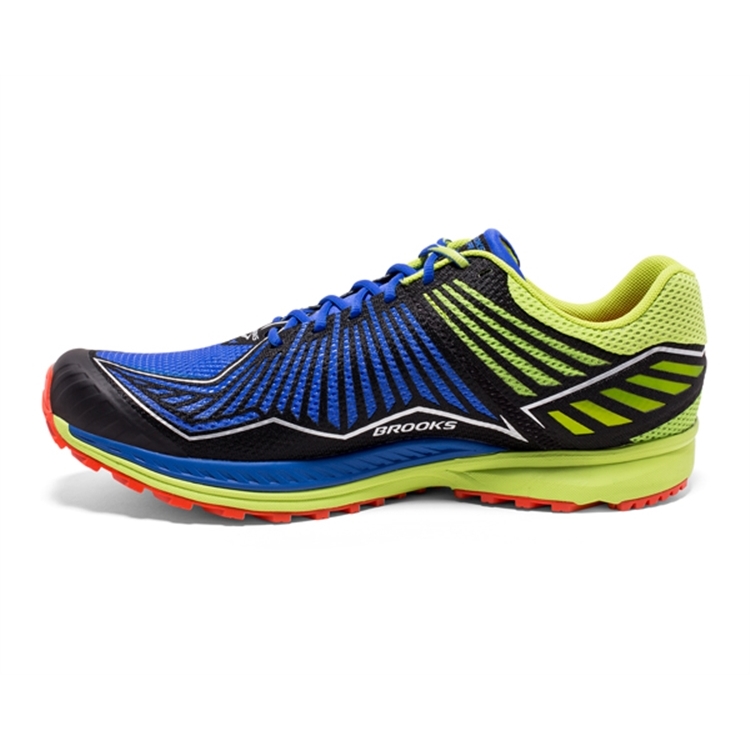 brooks Men\'s Mazama Blue / Lime / Cherry