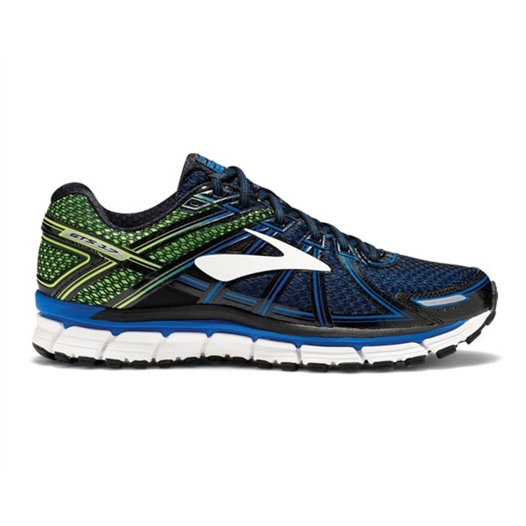 brooks Men\'s Adrenaline GTS 17 Lapis Blue / Black / Green