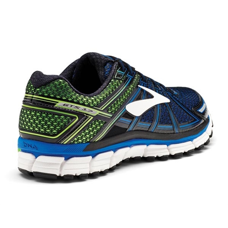 brooks Men\'s Adrenaline GTS 17 Lapis Blue / Black / Green