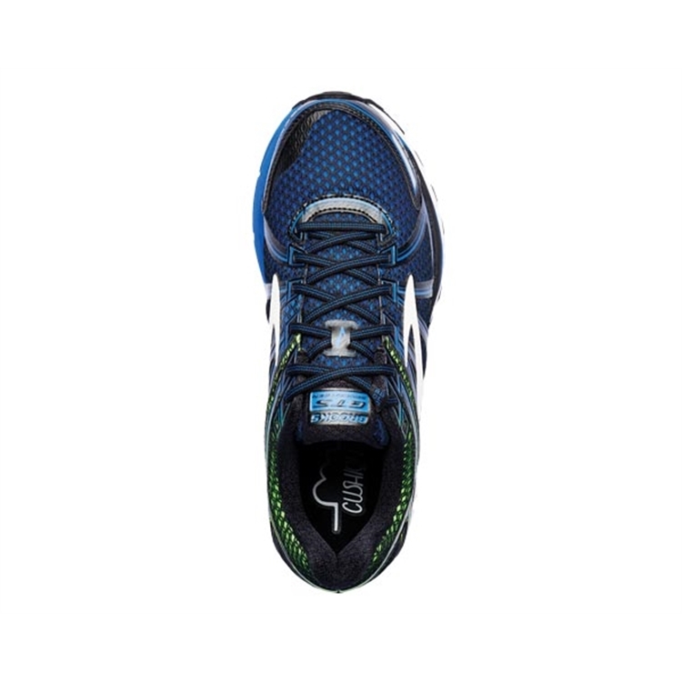 brooks Men\'s Adrenaline GTS 17 Lapis Blue / Black / Green