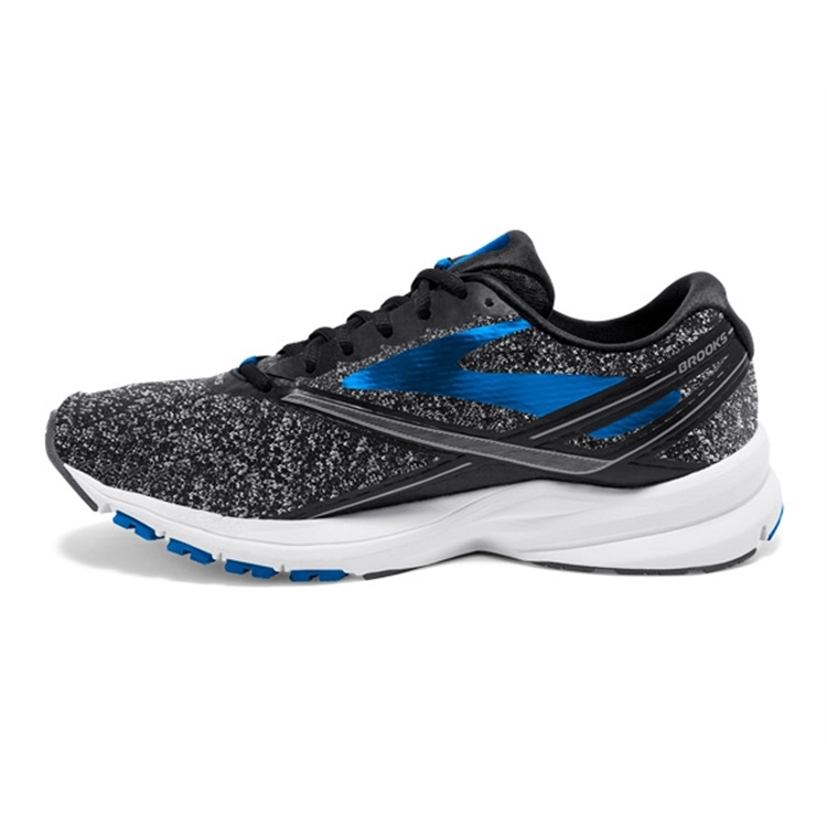 brooks Men\'s Launch 4 Black / Anthracite / Brooks Blue