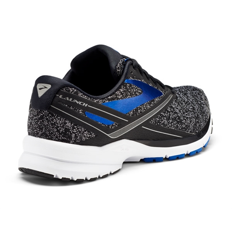 brooks Men\'s Launch 4 Black / Anthracite / Brooks Blue