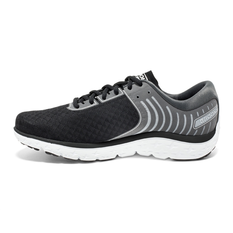 brooks Men\'s PureFlow 6 Black / Anthracite / Silver