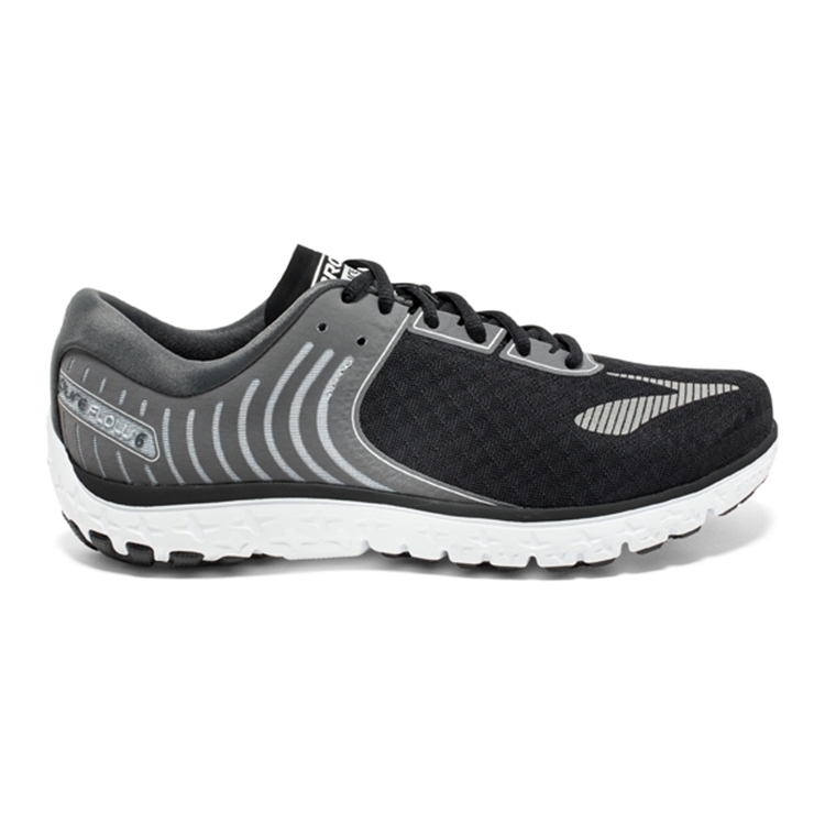 brooks Men\'s PureFlow 6 Black / Anthracite / Silver