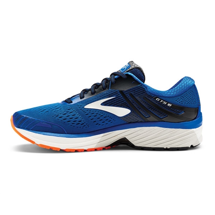 brooks Men\'s Adrenaline GTS 18 Blue / Black / Orange