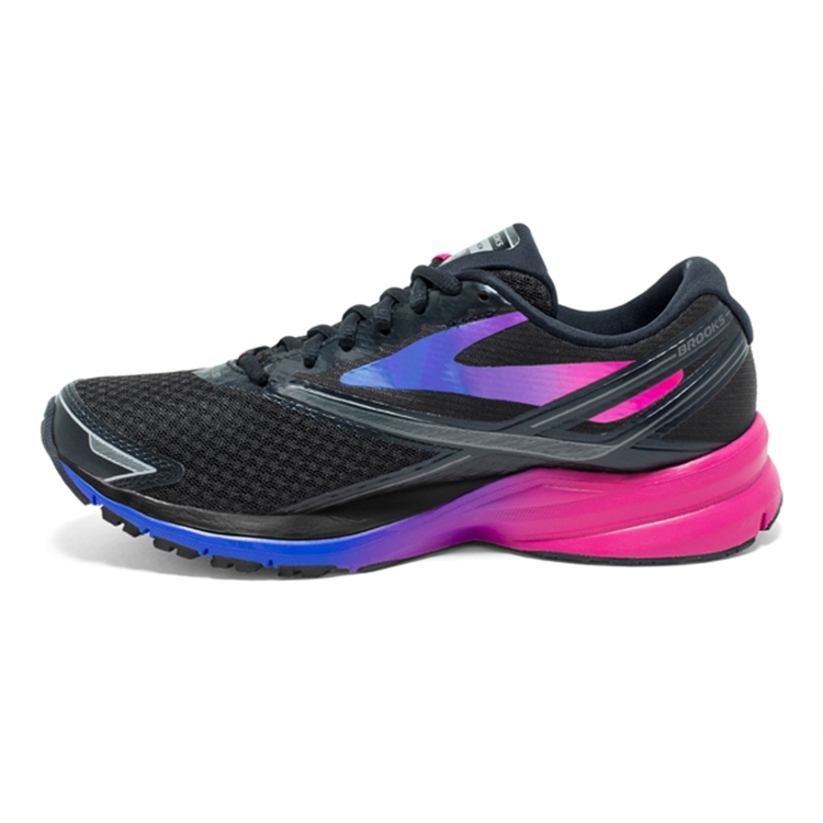 brooks Women\'s Launch 4 Black / Purple / Blue