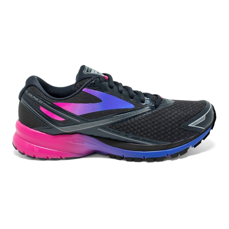 brooks Women\'s Launch 4 Black / Purple / Blue