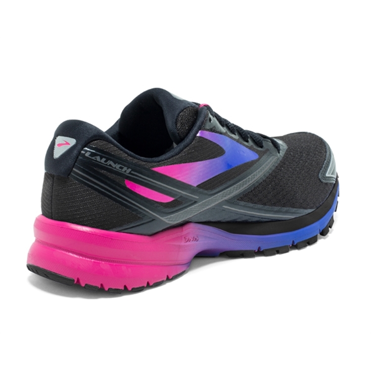 brooks Women\'s Launch 4 Black / Purple / Blue