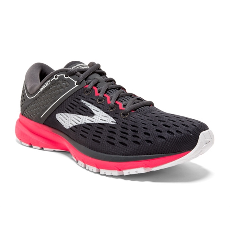 brooks Women's Ravenna 9 Ebony / Diva Pink / White