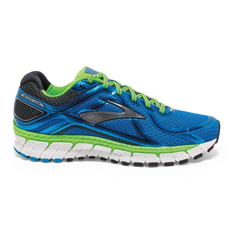 brooks Men\'s Adrenaline GTS 16 Methyl Blue / GreenGecko / Black