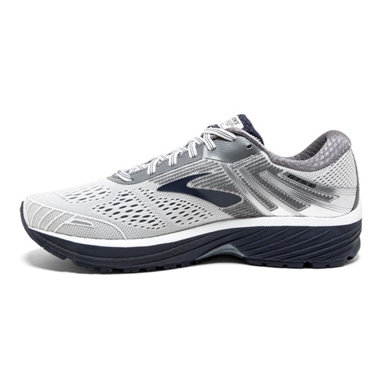 brooks Men\'s Adrenaline GTS 18 White / Grey / Navy