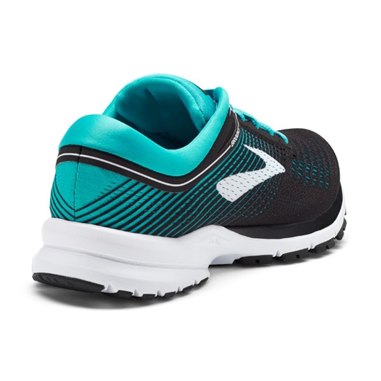 brooks Women\'s Launch 5 Black / Teal Green / White