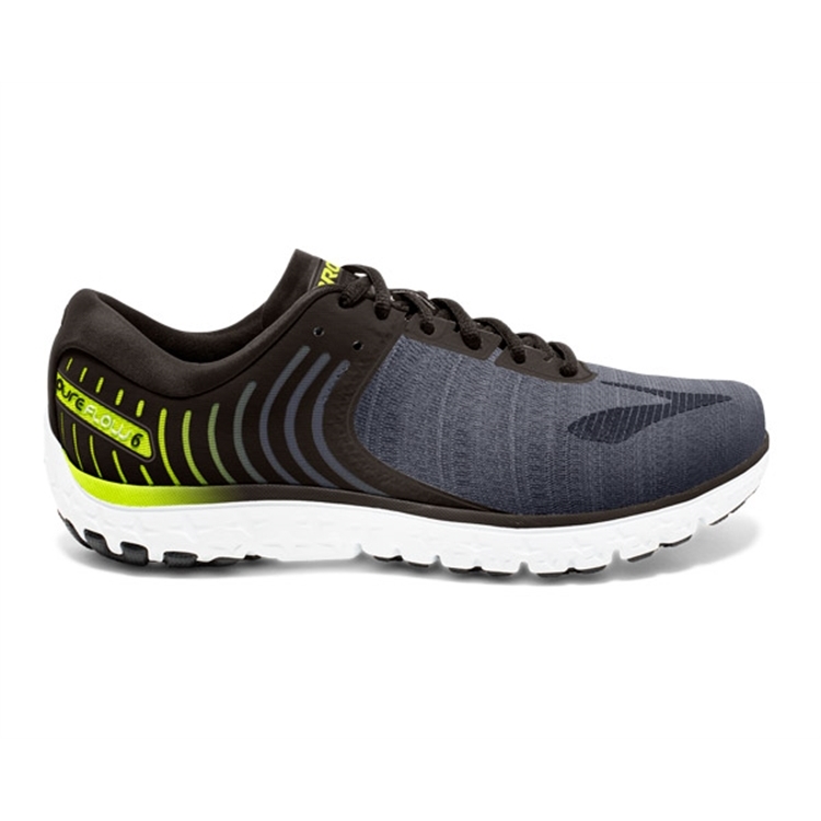 brooks Men\'s PureFlow 6 Black / Ebony / Lime Popsicale