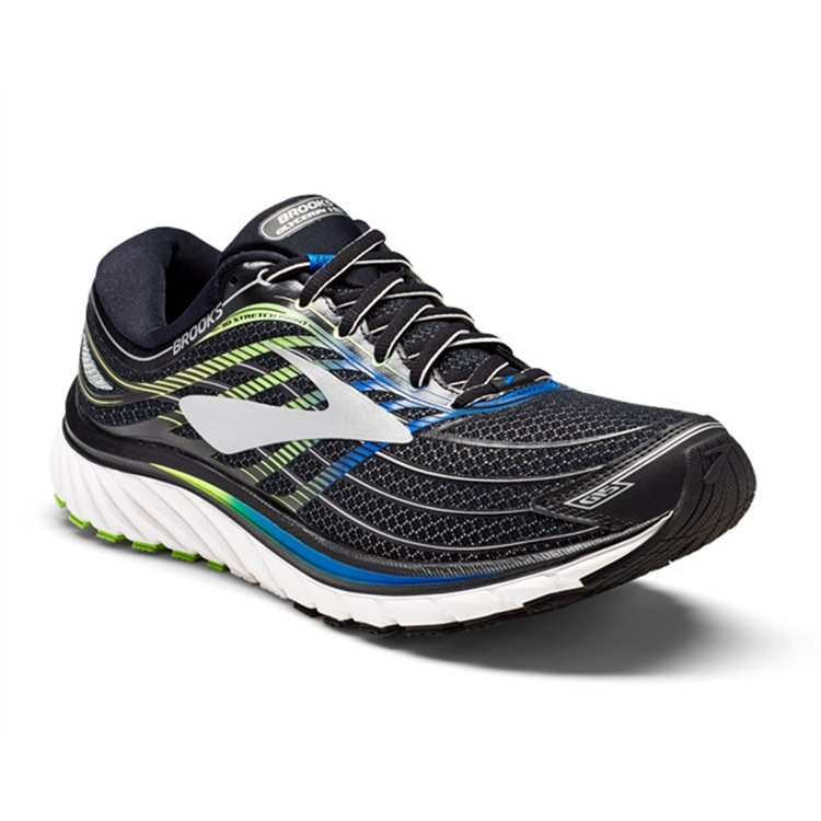 brooks Men's Glycerin 15 Black / Brooks Blue / Green