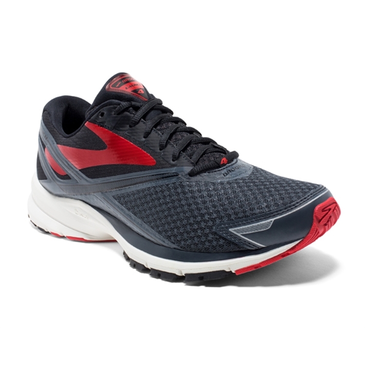 brooks Men's Launch 4 Anthracite / Black / Red