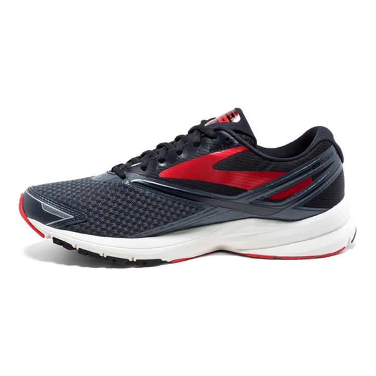 brooks Men\'s Launch 4 Anthracite / Black / Red