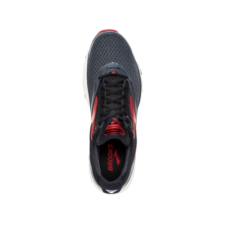 brooks Men\'s Launch 4 Anthracite / Black / Red