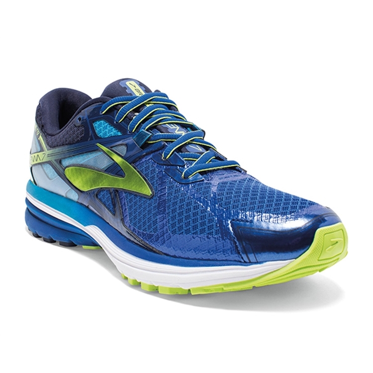 brooks Men's Ravenna 7 Navy / Lime Punch / Peacoat