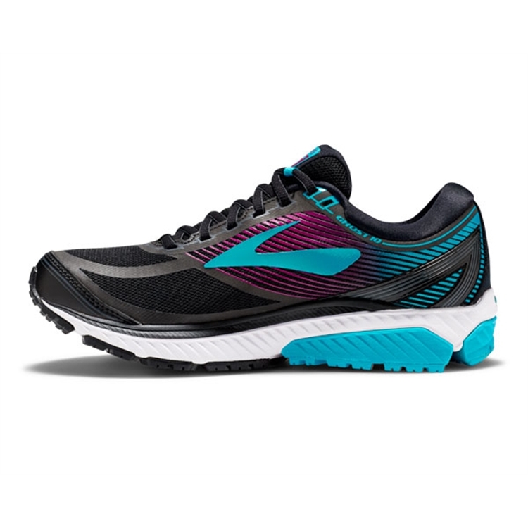 brooks Women\'s Ghost 10 GTX Black / Blue / Hollyhock