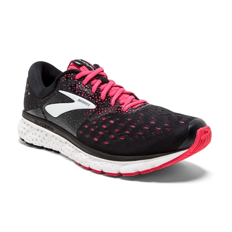 brooks Women\'s Glycerin 16 Black / Pink / Grey