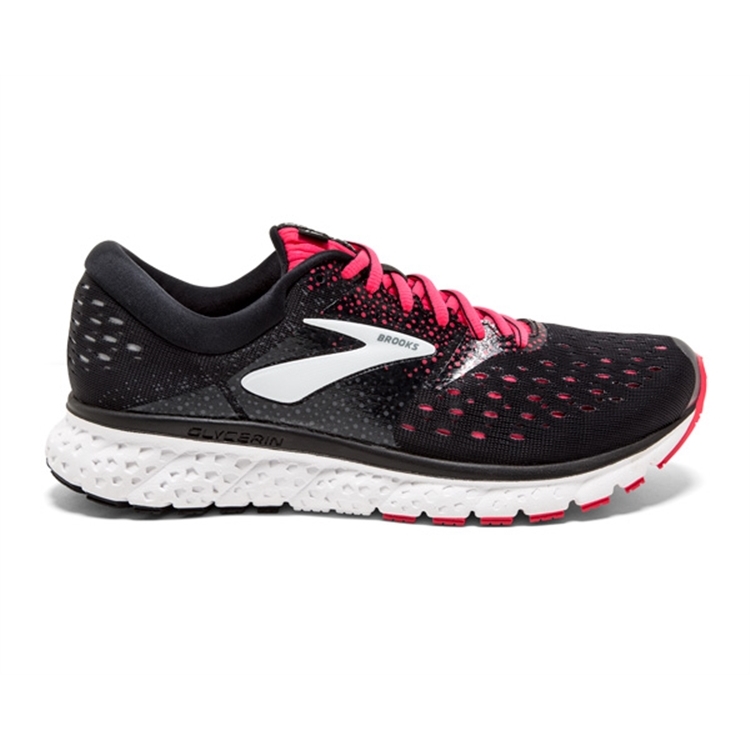 brooks Women\'s Glycerin 16 Black / Pink / Grey