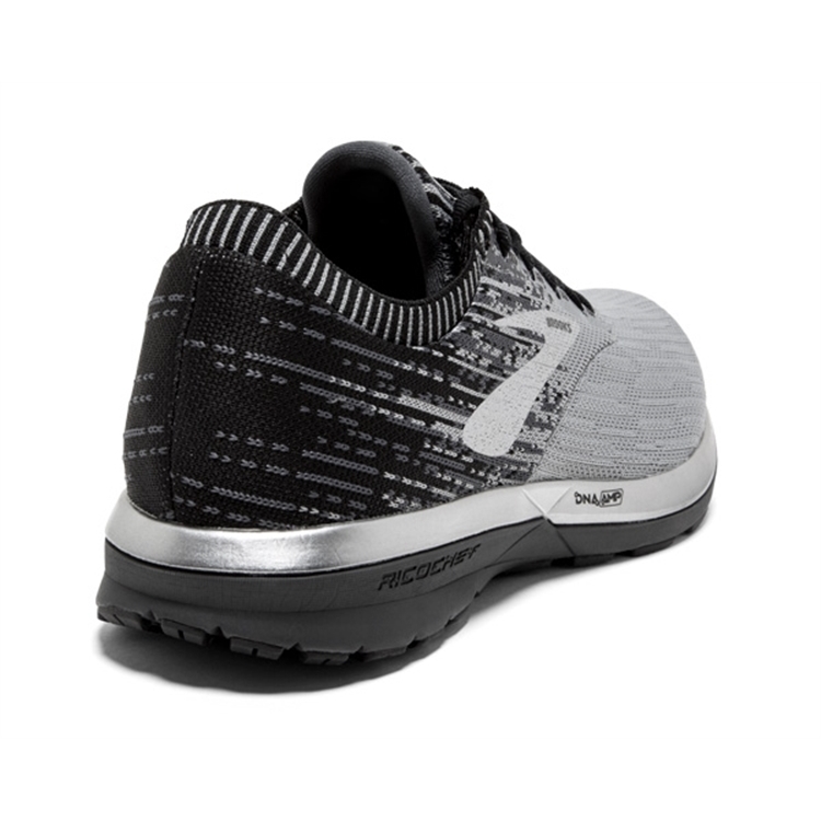 brooks Men\'s Ricochet Grey / Black / Ebony