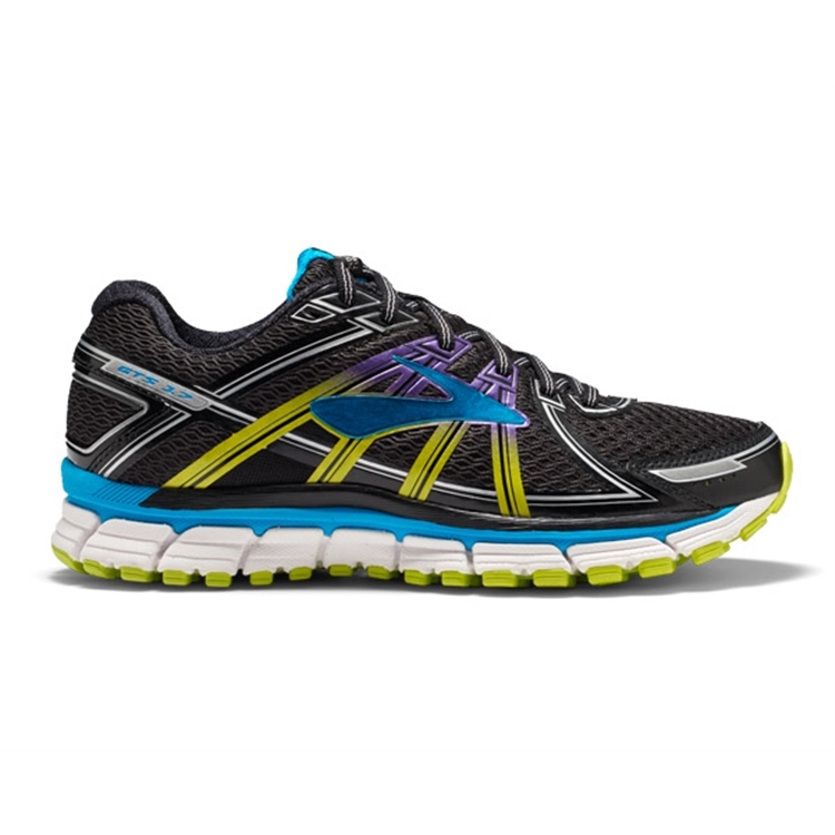 brooks Women\'s Adrenaline GTS 17 Black / Hawaiian Ocean / Lime