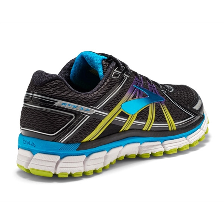 brooks Women\'s Adrenaline GTS 17 Black / Hawaiian Ocean / Lime