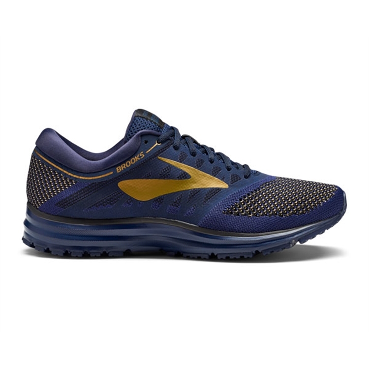 brooks Men\'s Revel Navy / Gold / Black