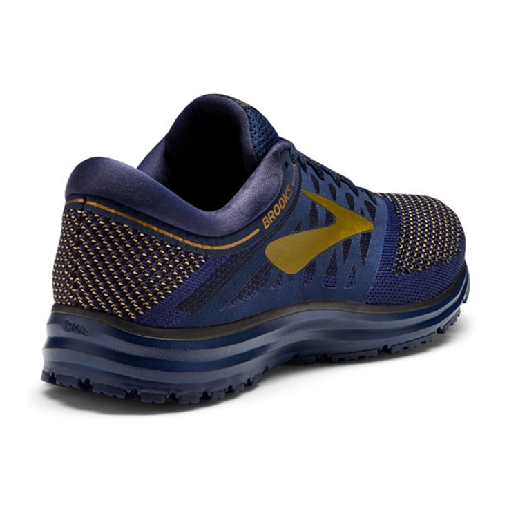 brooks Men\'s Revel Navy / Gold / Black