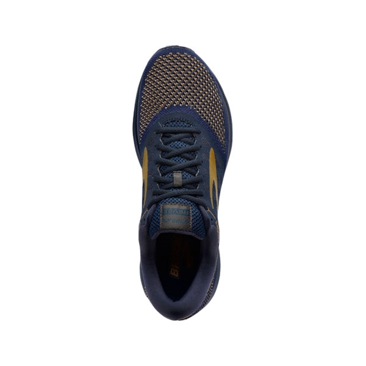 brooks Men\'s Revel Navy / Gold / Black