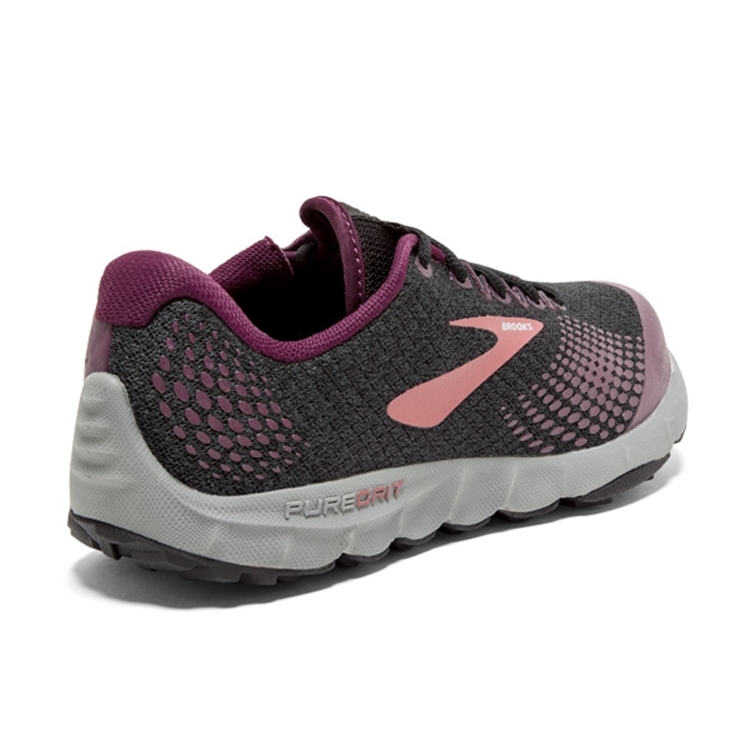 brooks Women\'s PureGrit 7 Black / Purple / Grey