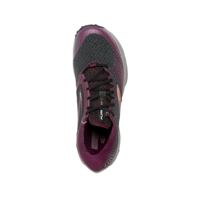 brooks Women\'s PureGrit 7 Black / Purple / Grey