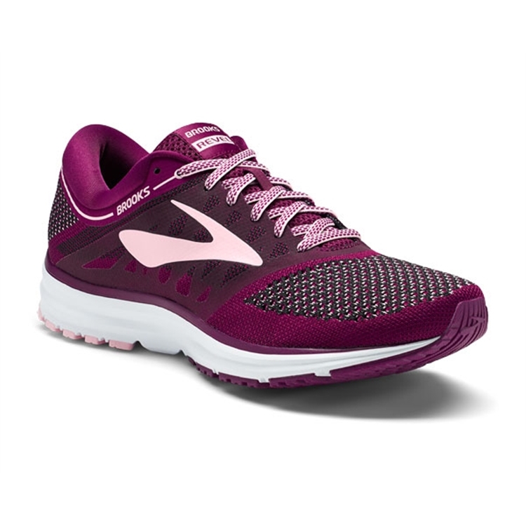 brooks Women\'s Revel Plum / Pink / Black