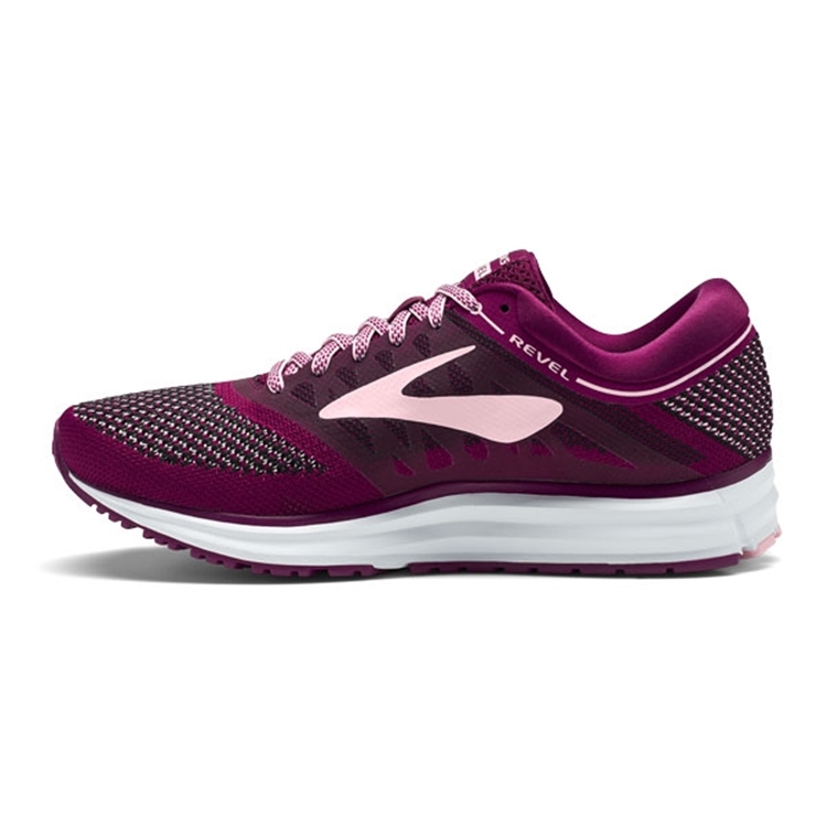 brooks Women\'s Revel Plum / Pink / Black