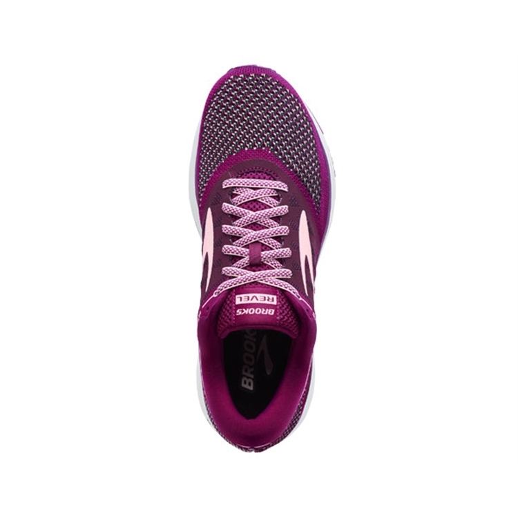 brooks Women\'s Revel Plum / Pink / Black