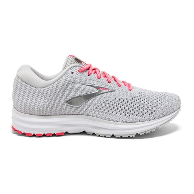 brooks Women\'s Revel 2 Grey / White / Pink