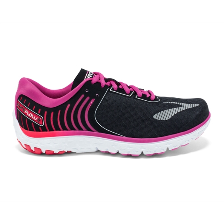 brooks Women\'s PureFlow 6 Black / Rose Violet