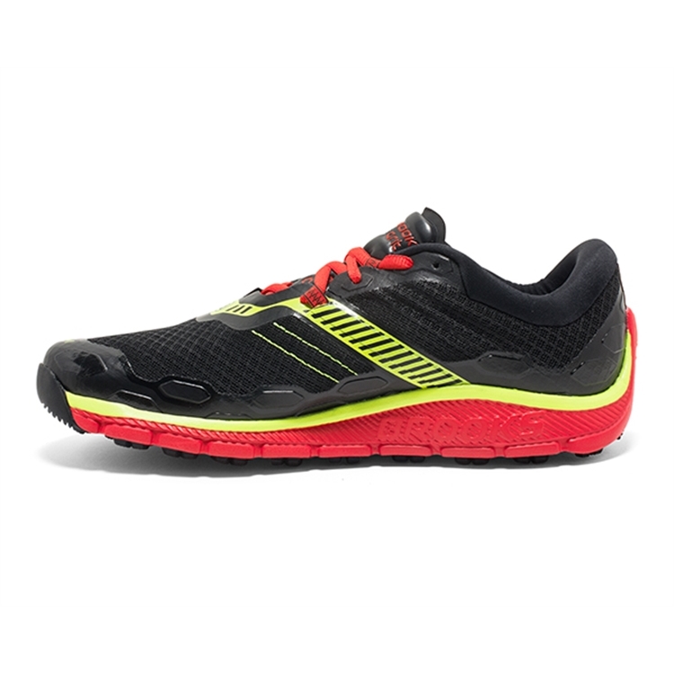 brooks Men\'s PureGrit 5 Red / Nightlife / Black