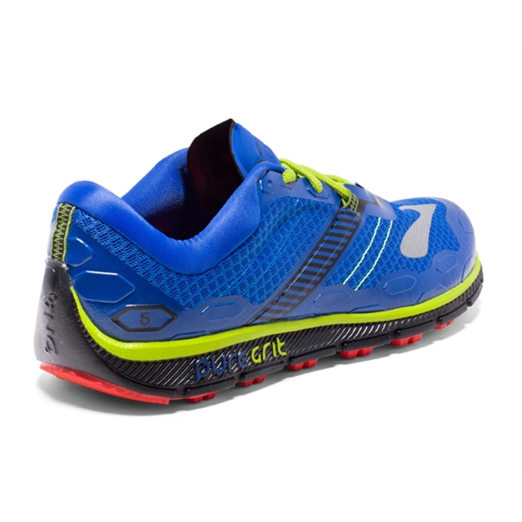 brooks Men\'s PureGrit 5 Blue / Black / Lime