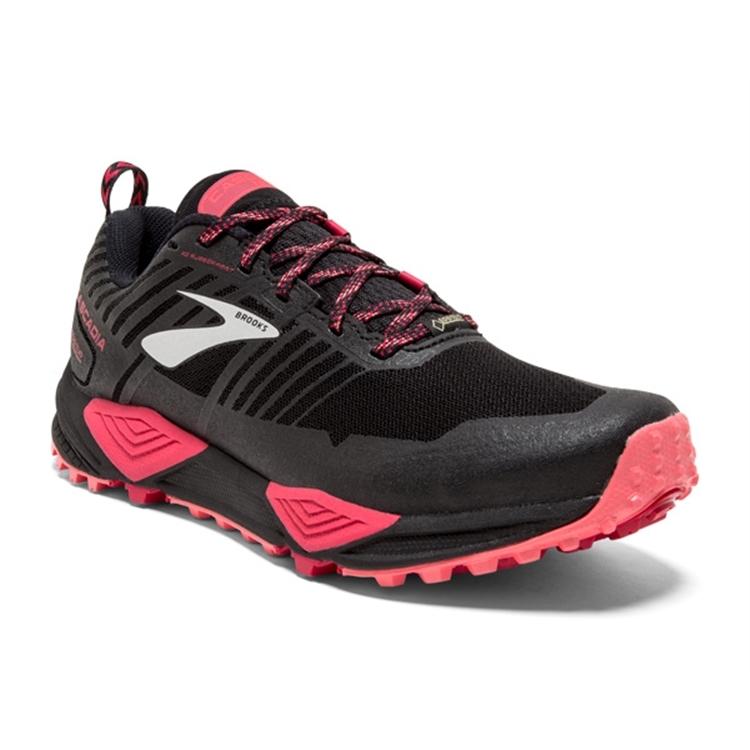 brooks Women\'s Cascadia GTX 13 Black / Pink / Coral