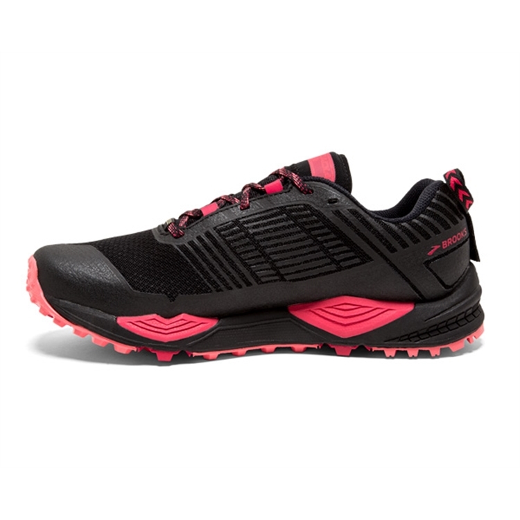 brooks Women\'s Cascadia GTX 13 Black / Pink / Coral