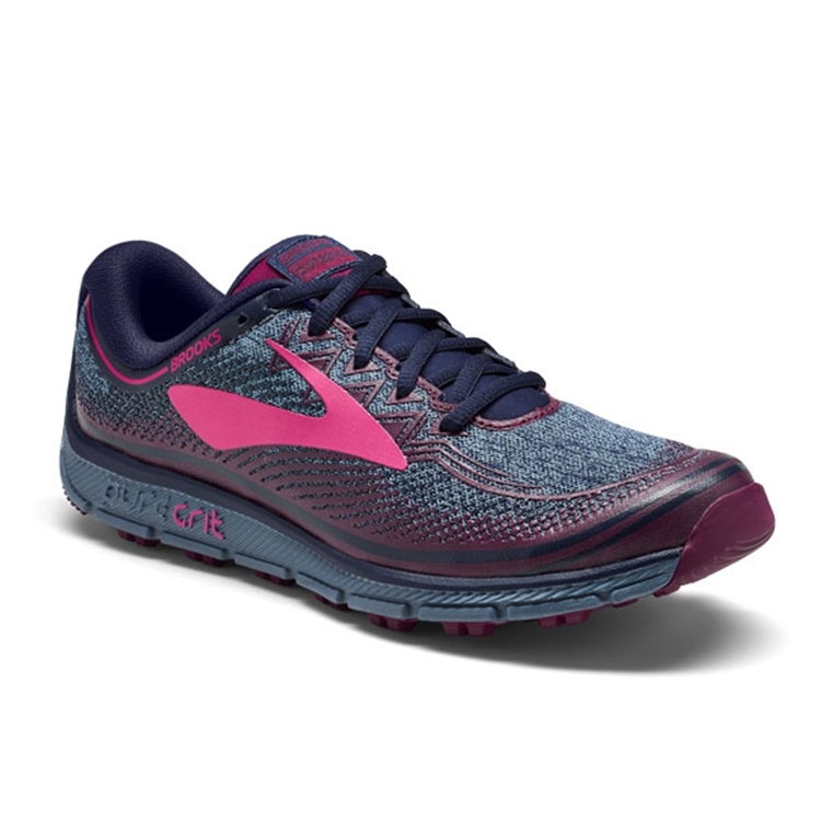 brooks Women\'s PureGrit 6 Navy / Plum / Pink