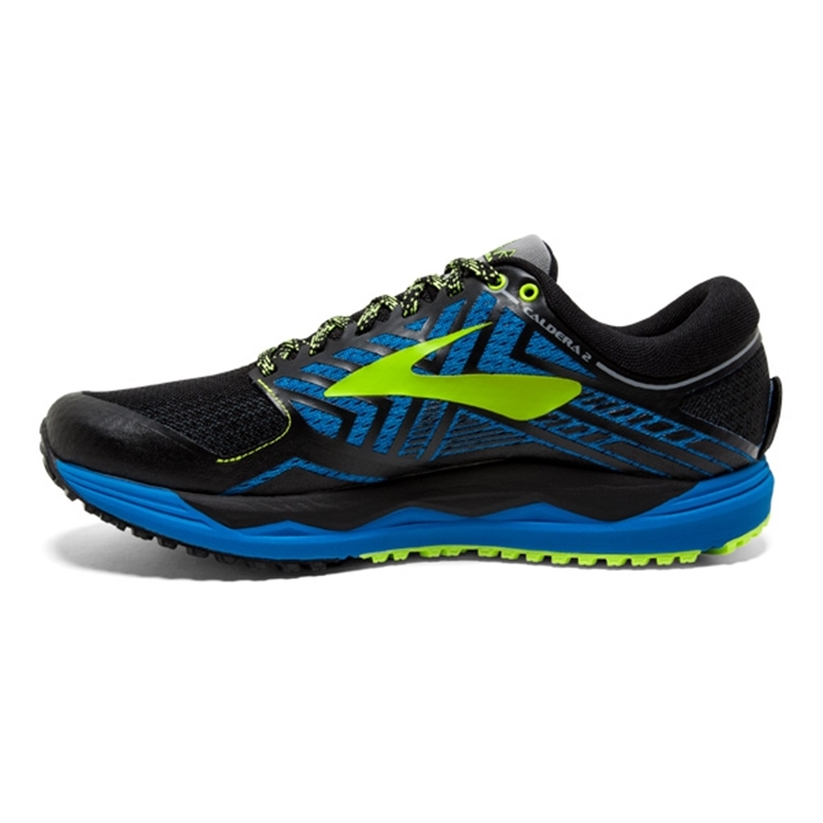 brooks Men\'s Caldera 2 Blue / Black / Lime