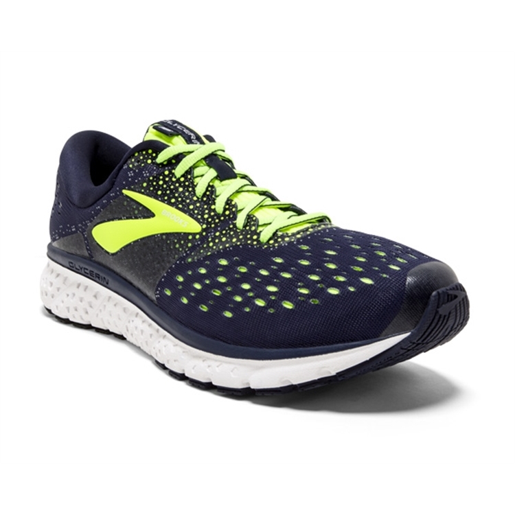 brooks Men\'s Glycerin 16 Navy / Nightlife / Grey