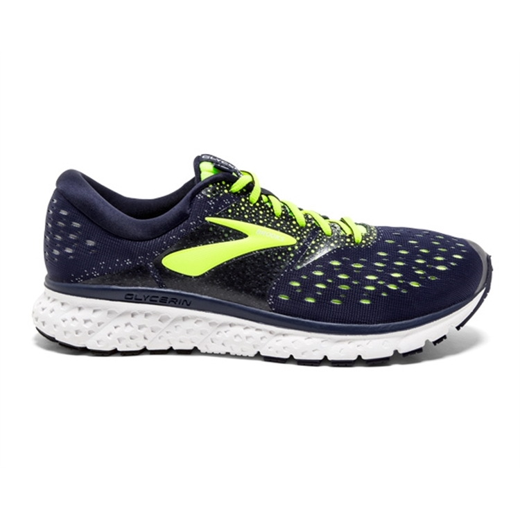 brooks Men\'s Glycerin 16 Navy / Nightlife / Grey