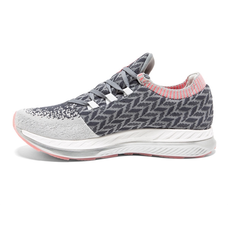 brooks Women\'s Bedlam Grey / Coral / White