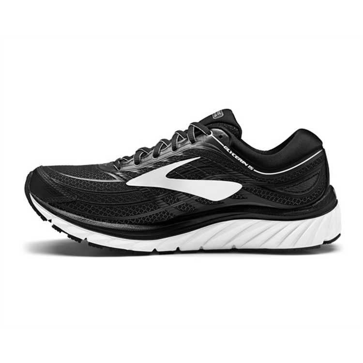 brooks Men\'s Glycerin 15 Black / Silver / White