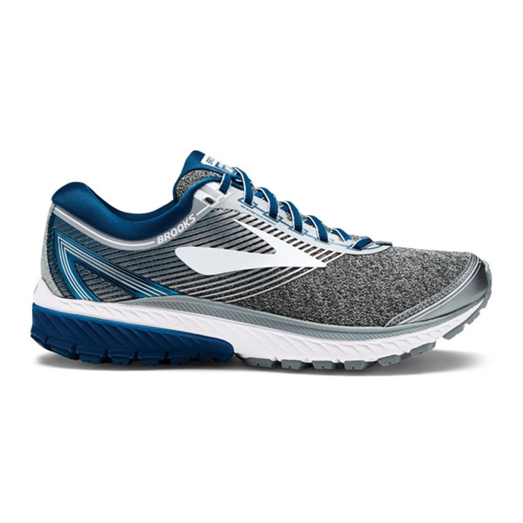 brooks Men\'s Ghost 10 Silver / Blue / White