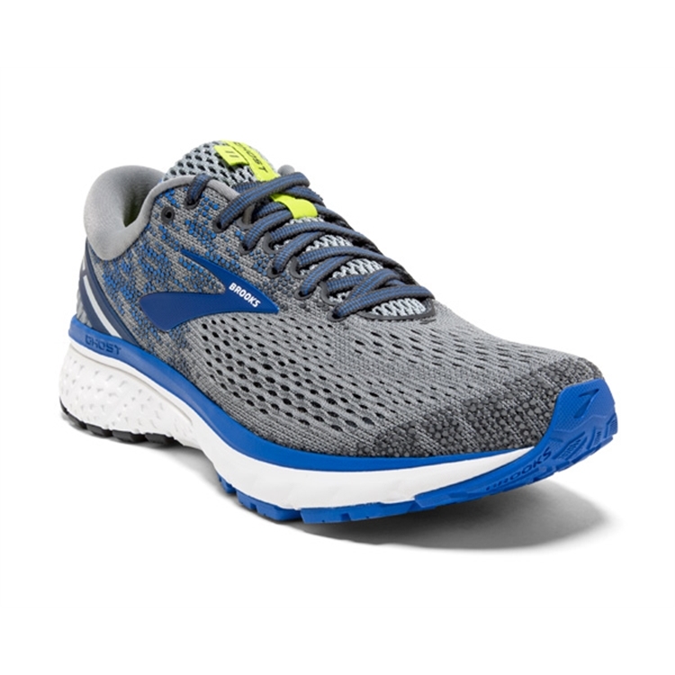 brooks Men\'s Ghost 11 Grey / Blue / Silver